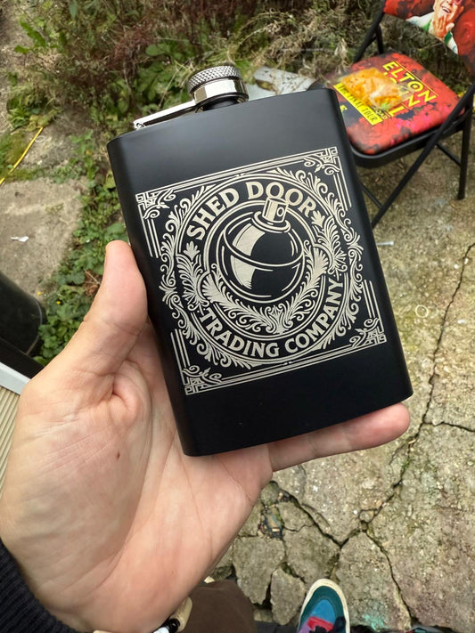 Shed Door Hip flask