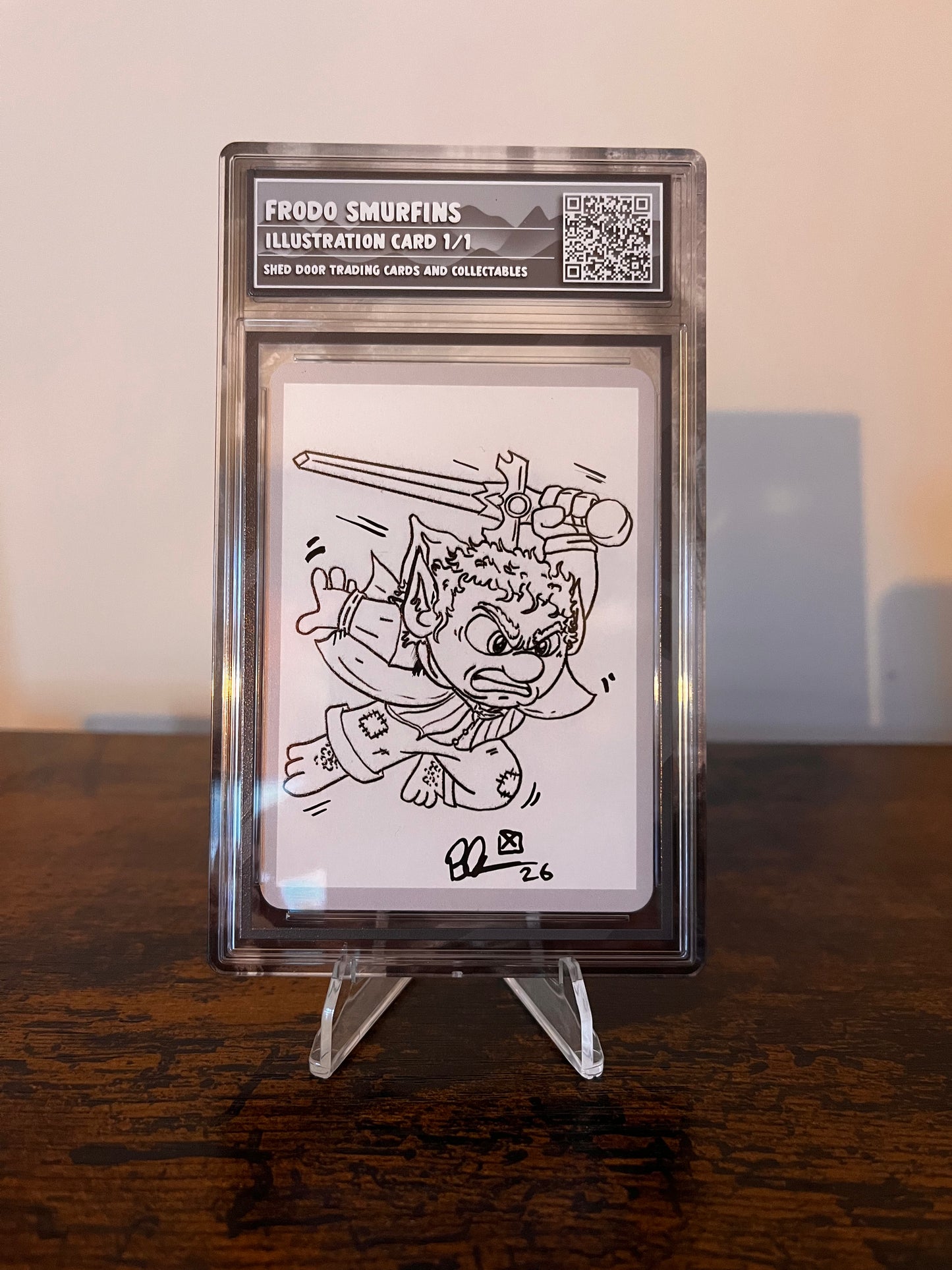Frodo Smurfins Illustration card