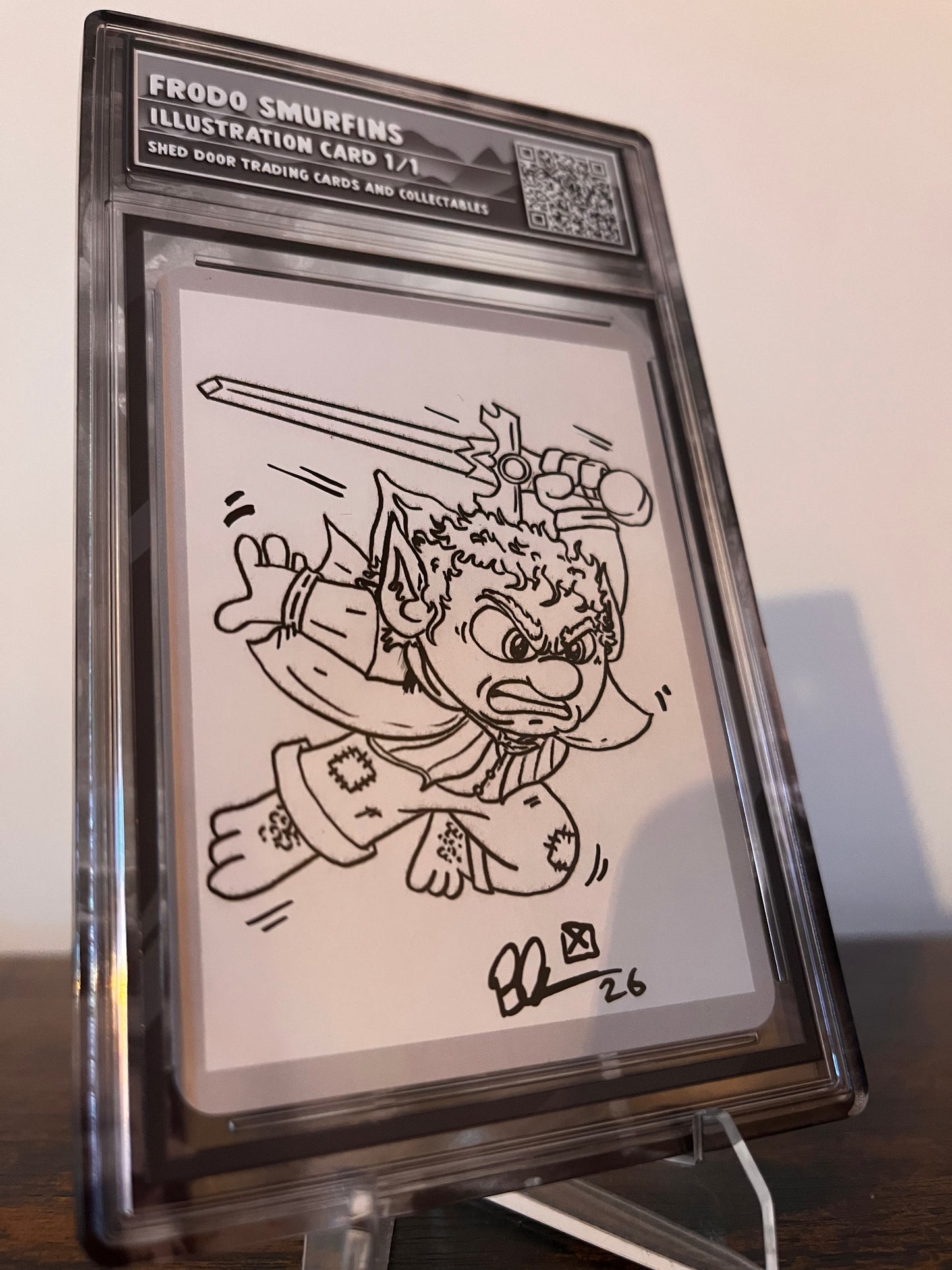 Frodo Smurfins Illustration card