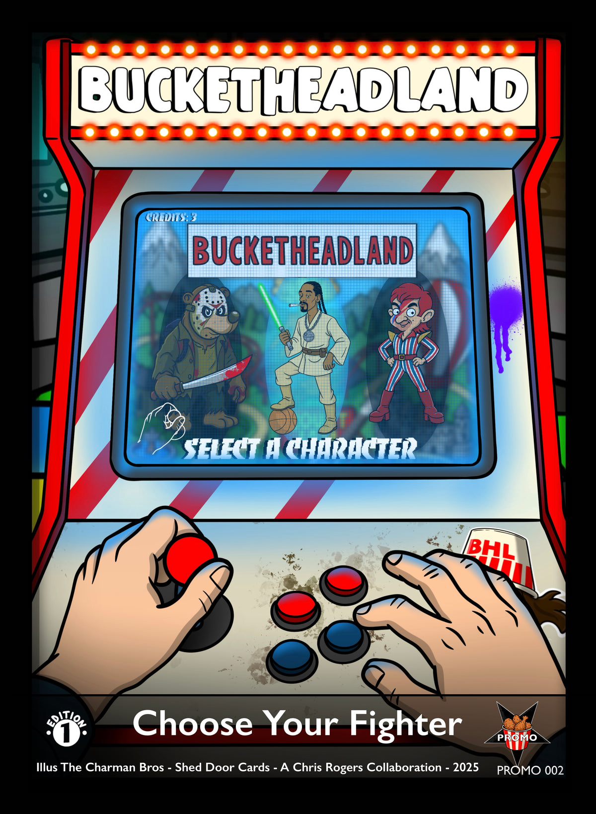 Bucketheadland 1 Holo singles
